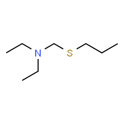 Ethanamine, N-ethyl-N-[(propylthio)methyl]- (9CI)结构式