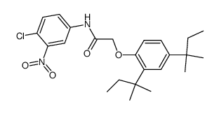 3-Nitro-4-chlor-α-(2,4-di-t-amylphenoxy)-acetanilid Structure