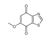 4,7-Benzothiazoledione,6-methoxy-(9CI) structure