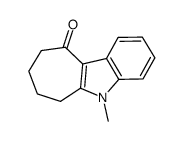 5-methyl-6,7,8,9-tetrahydrocyclohepta[b]indol-10(5H)-one结构式