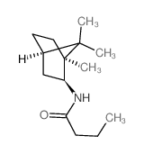 N-[(1S,2S,4R)-1,7,7-trimethylnorbornan-2-yl]butanamide结构式