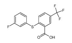 2-[(3-fluorophenyl)thio]-5-(trifluoromethyl)benzoic acid结构式