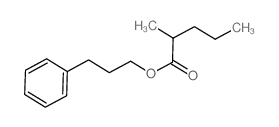 3-phenylpropyl 2-methylpentanoate Structure