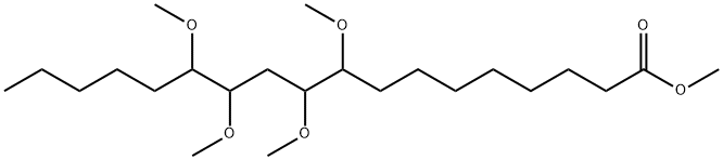 9,10,12,13-Tetramethoxyoctadecanoic acid methyl ester结构式