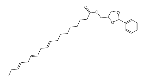 9,12,15-Octadecatrienoic acid (2-phenyl-1,3-dioxolan-4-yl)methyl ester structure