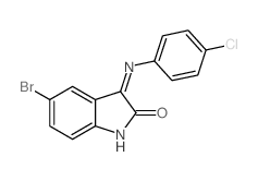 5-bromo-3-[(4-chlorophenyl)amino]indol-2-one picture