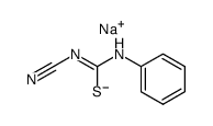 Natrium-phenyl-cyanimido-thiocarbaminat结构式