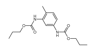 N,N'-(4-methyl-m-phenylene)-bis-carbamic acid dipropyl ester结构式