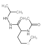 DL-Methionine, N-acetyl-, 2- (1-methylethyl)hydrazide结构式