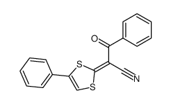 Benzoyl-(4-phenyl-1,3-dithiol-2-yliden)-acetonitril结构式