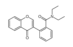 3-(2-N,N-diethylcarboxamidephenyl)-4H-chromen-4-one Structure