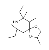 7,9-diethyl-3,6,7,9-tetramethyl-1,4-dioxa-8-azaspiro[4.5]decane Structure