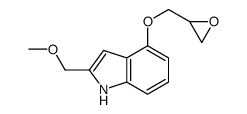 2-(methoxymethyl)-4-(oxiran-2-ylmethoxy)-1H-indole结构式