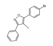 5-(4-bromophenyl)-4-iodo-3-phenylisoxazole Structure