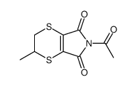 6-acetyl-2-methyl-2,3-dihydro-[1,4]dithiino[2,3-c]pyrrole-5,7-dione Structure