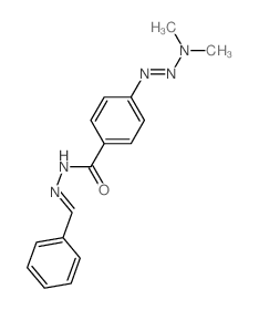 N-(benzylideneamino)-4-dimethylaminodiazenyl-benzamide Structure