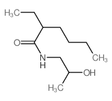 Hexanamide, 2-ethyl-N- (2-hydroxypropyl)- Structure