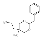 1,3-Dioxane, 5-methyl-2-(phenylmethyl)-5-propyl- Structure