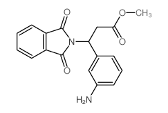 methyl 3-(3-aminophenyl)-3-(1,3-dioxoisoindol-2-yl)propanoate Structure