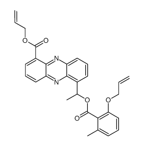 6-[1-(2-allyloxy-6-methyl-benzoyloxy)-ethyl]-phenazine-1-carboxylic acid allyl ester Structure