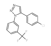 1H-1,2,3-Triazole,5-(4-chlorophenyl)-1-[3-(trifluoromethyl)phenyl]- structure