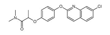 2-[4-(7-chloroquinolin-2-yl)oxyphenoxy]-N,N-dimethylpropanamide Structure