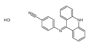 4-(acridin-9-ylamino)benzonitrile,hydrochloride Structure