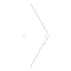 1-methyl-1,4-bis[2-[(1-oxooctadecyl)oxy]ethyl]piperazinium methyl sulphate Structure