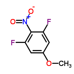 1,3-Difluoro-5-methoxy-2-nitrobenzene Structure