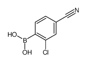 2-Chloro-4-cyanophenylboronic Acid structure