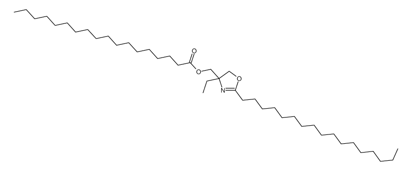 (4-ethyl-2-heptadecyl-4,5-dihydrooxazol-4-yl)methyl stearate structure