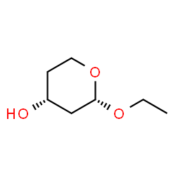 2H-Pyran-4-ol, 2-ethoxytetrahydro-, (2S,4R)- (9CI) structure