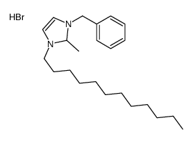 3-benzyl-1-dodecyl-2-methyl-1,2-dihydroimidazol-1-ium,bromide Structure