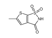 2,3-Dihydro-5-methyl-3-oxothieno[3,2-d]isothiazole 1,1-dioxide Structure