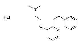 2-(2-Dimethylaminoethoxy)bibenzyl hydrochloride structure