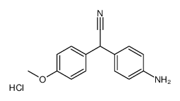 [4-[(cyano(4-methoxyphenyl)methyl]phenyl]ammonium chloride结构式