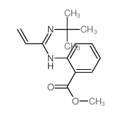 Benzoic acid,2-[[1-[(1,1-dimethylethyl)imino]-2-propen-1-yl]amino]-, methyl ester结构式