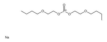 sodium bis(2-butoxyethyl) phosphate structure