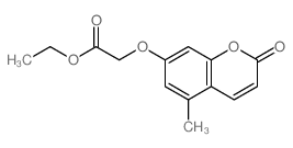 ethyl 2-(5-methyl-2-oxo-chromen-7-yl)oxyacetate结构式