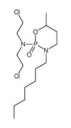 N,N-bis(2-chloroethyl)-3-heptyl-6-methyl-2-oxo-1,3,2λ5-oxazaphosphinan-2-amine Structure