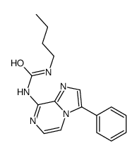 1-butyl-3-(3-phenylimidazo[1,2-a]pyrazin-8-yl)urea Structure