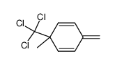 1-methylene-4-methyl-4-trichloromethyl-2,5-cyclohexadiene结构式