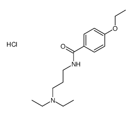 N-[3-(diethylamino)propyl]-4-ethoxybenzamide monohydrochloride结构式