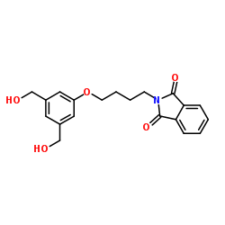 1H-Isoindole-1,3(2H)-dione, 2-[4-[3,5-bis(hydroxymethyl)phenoxy]butyl] Structure