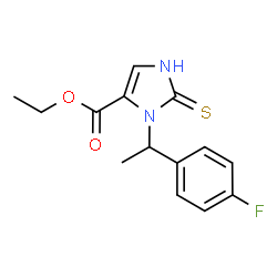 ethyl ()-3-[1-(4-fluorophenyl)ethyl]-2,3-dihydro-2-thioxo-1H-imidazole-4-carboxylate picture