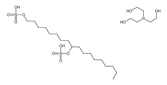 octadecane-1,9-diyl bis(hydrogen sulphate), compound with 2,2',2''-nitrilotriethanol Structure