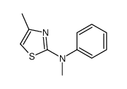 N,4-dimethyl-N-phenyl-1,3-thiazol-2-amine结构式