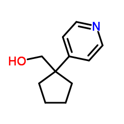 [1-(4-Pyridinyl)cyclopentyl]methanol结构式