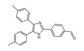 4-[4,5-bis(4-methylphenyl)-1H-imidazol-2-yl]benzaldehyde结构式