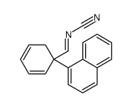 (1-naphthalen-1-ylcyclohexa-2,4-dien-1-yl)methylidenecyanamide结构式